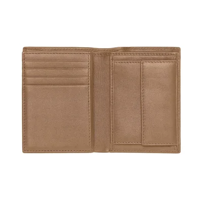 Hugo Boss Калъф за карти и монети Classic Grained, карамел