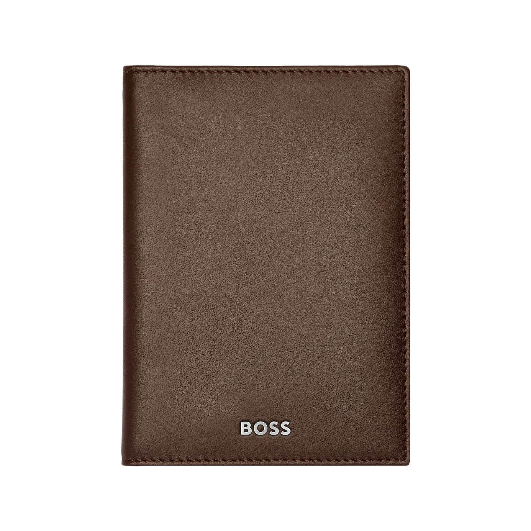 Hugo Boss Калъф за карти Classic Smooth, с 8 отделения, кафяв
