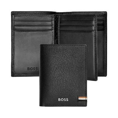 Hugo Boss Калъф за карти Iconic, с 16 отделения, черен