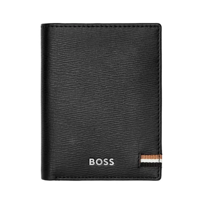 Hugo Boss Калъф за карти Iconic, с 8 отделения, черен