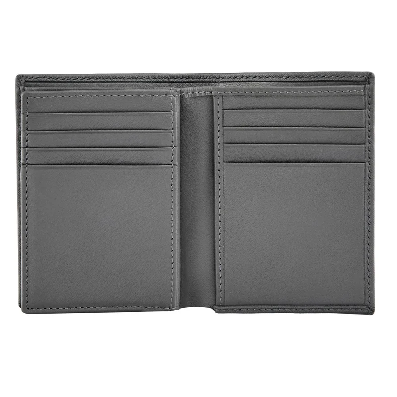 Hugo Boss Калъф за карти Saffiano, с 16 отделения, сив