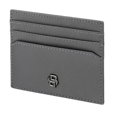 Hugo Boss Калъф за карти Saffiano, с 6 отделения, сив