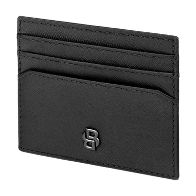 Hugo Boss Калъф за карти Saffiano, с 6 отделения, черен