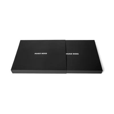 Hugo Boss Папка Monogram, A4, с цип, черна