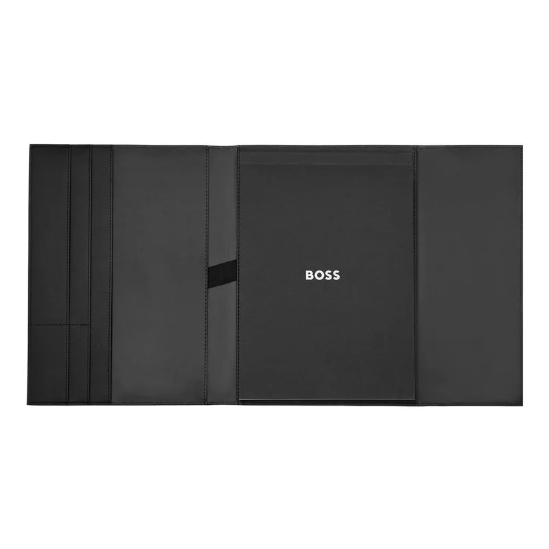 Hugo Boss Конферентна папка Double B, A4, черно-сива