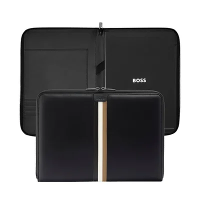 Hugo Boss Конферентна папка Iconic, A4, с цип, черна