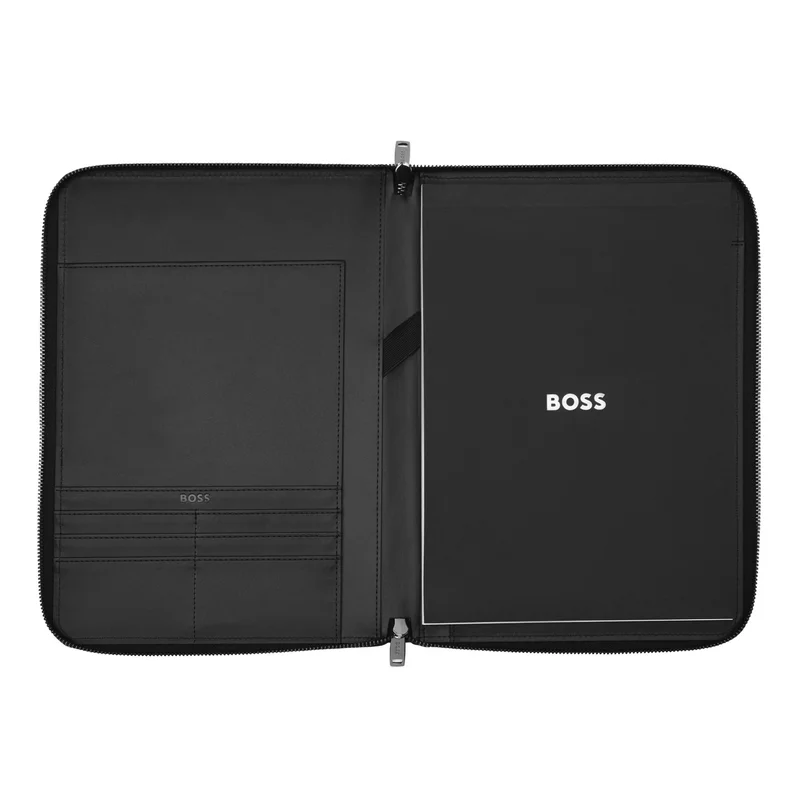 Hugo Boss Конферентна папка Iconic, A4, с цип, черна