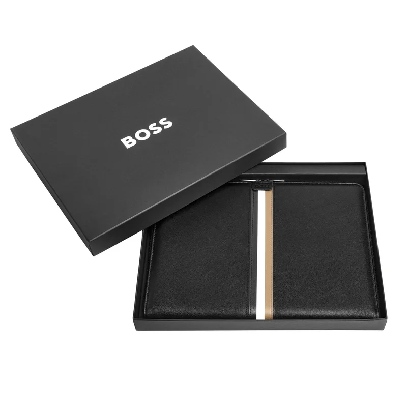 Hugo Boss Конферентна папка Iconic, A4, с цип, черна