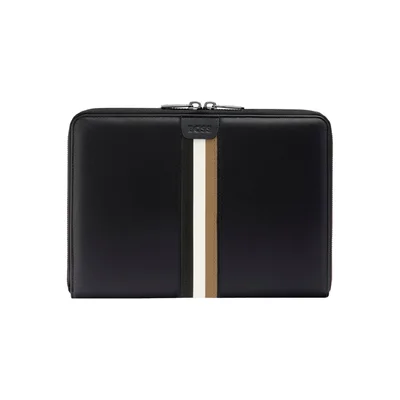 Hugo Boss Конферентна папка Iconic, A5, с цип, черна