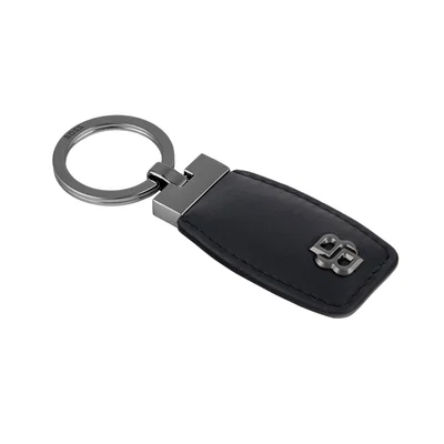 Hugo Boss Ключодържател Double B, черно-сив