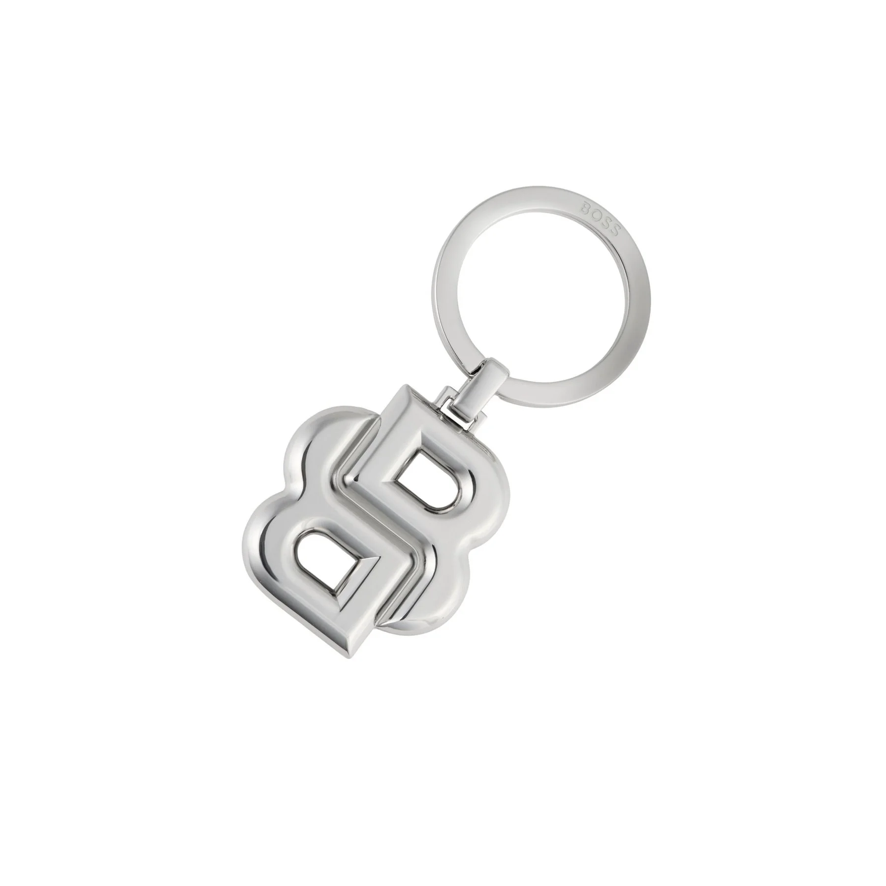 Hugo Boss Ключодържател Double B, сребрист