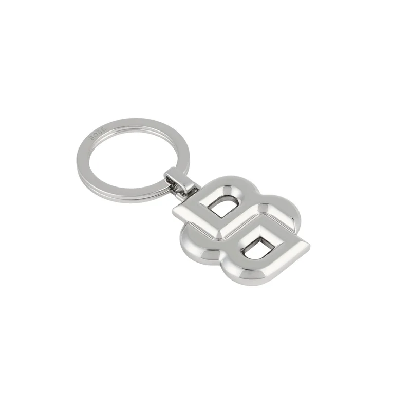 Hugo Boss Ключодържател Double B, сребрист