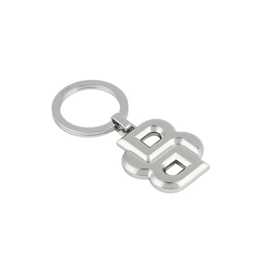 Hugo Boss Ключодържател Double B, сребрист