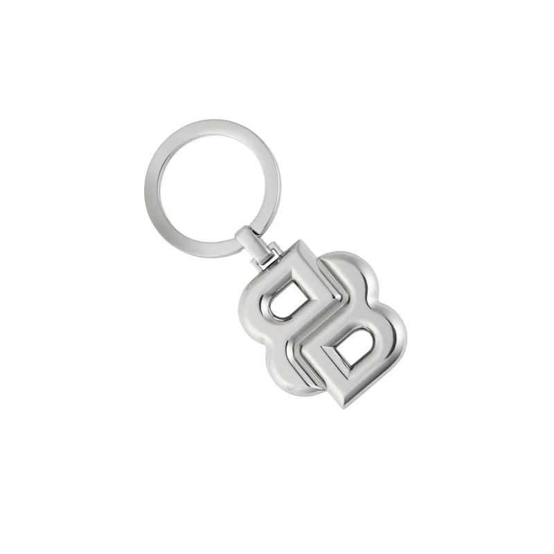 Hugo Boss Ключодържател Double B, сребрист
