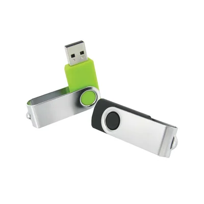 Office 1 USB флаш памет Swivel, USB 2.0, 16 GB, без лого, синя