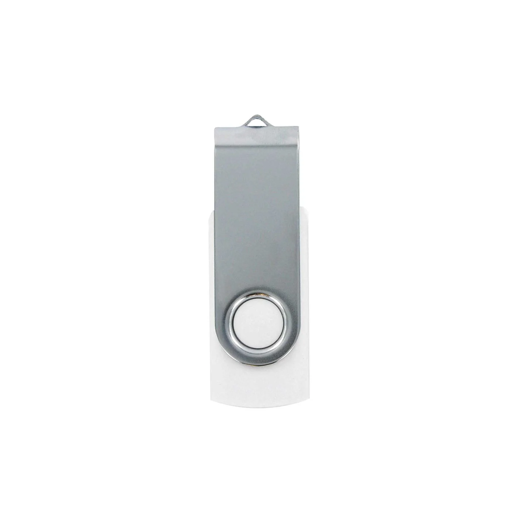 Office 1 USB флаш памет Swivel, USB 2.0, 16 GB, без лого, бяла