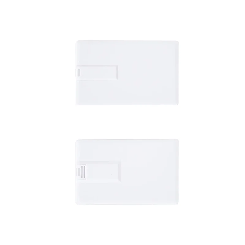 Office 1 USB флаш памет Credit Card, USB 2.0, 8 GB, без лого, бяла