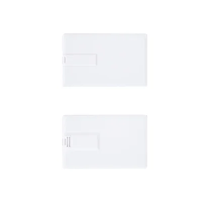 Office 1 USB флаш памет Credit Card, USB 2.0, 8 GB, без лого, бяла