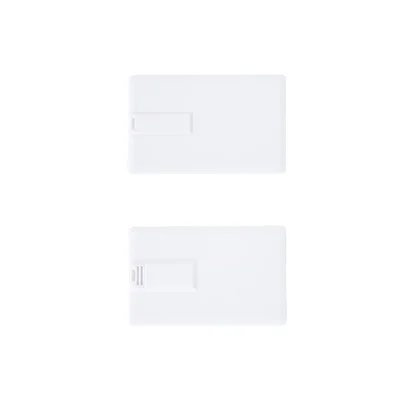 Office 1 USB флаш памет Credit Card, USB 2.0, 16 GB, без лого, бяла
