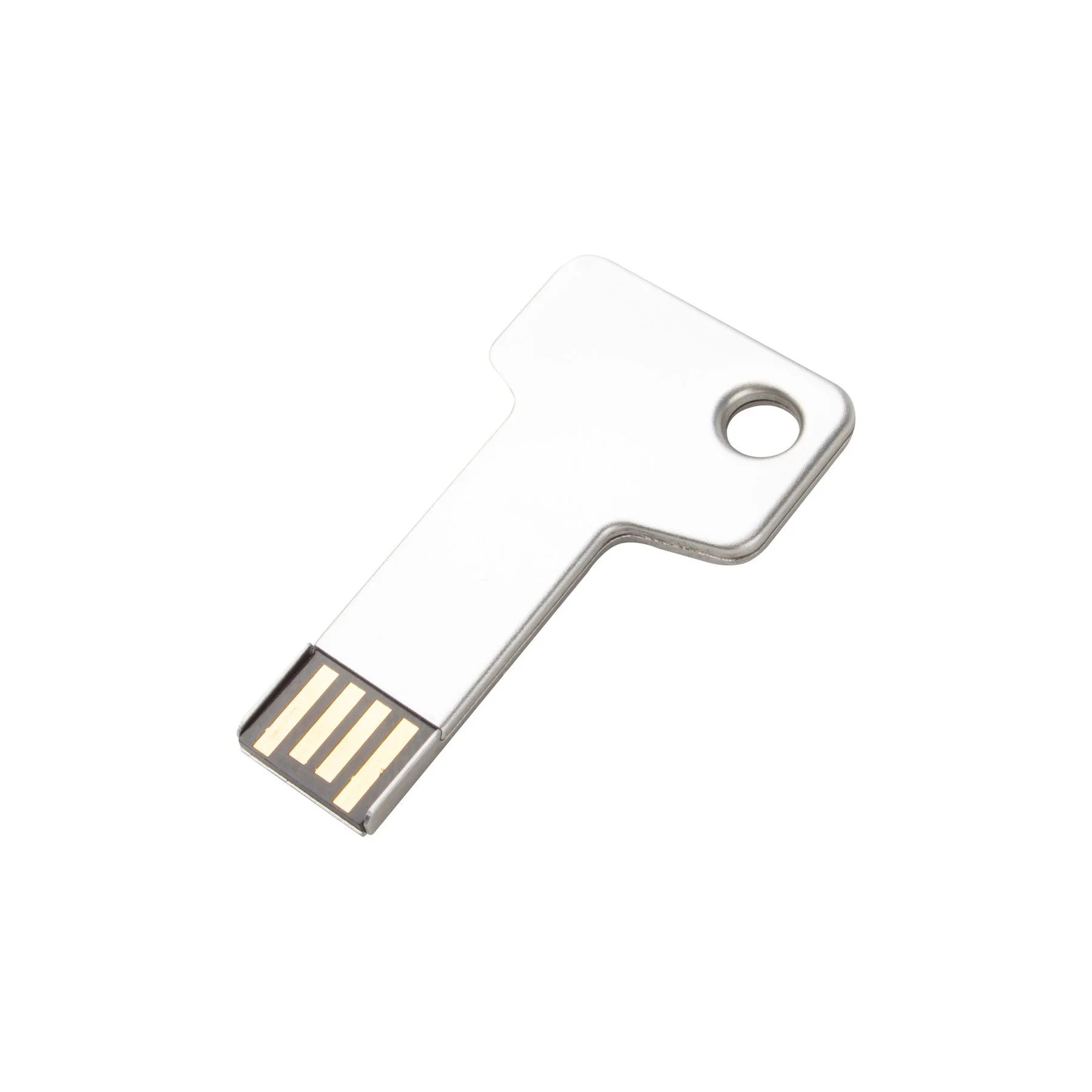 Office 1 USB флаш памет Stick key, USB 2.0, 8 GB, с форма на ключ, сребриста