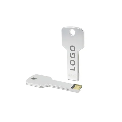 Office 1 USB флаш памет Stick key, USB 2.0, 8 GB, с форма на ключ, сребриста