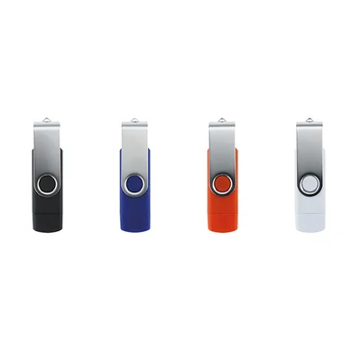 Office 1 USB флаш памет Swivel, USB 3.0, 16 GB, Type-C OTG, черна
