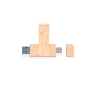 Office 1 USB флаш памет Twister Nature, 32 GB, USB 2.0, USB Type C