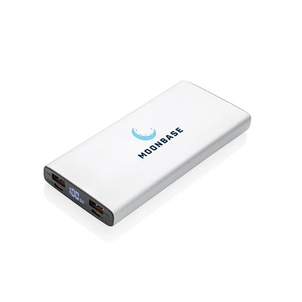 XD Мобилна батерия, 10000 mAh, сребриста
