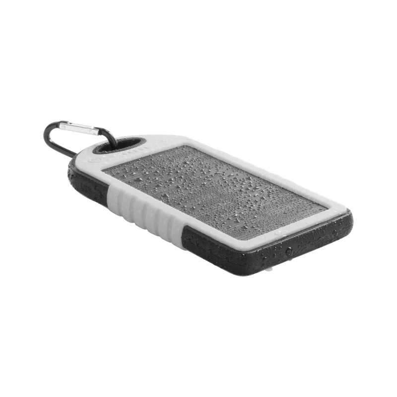 Cool Мобилна батерия Durabank Solar, 4000 mAh, бяло-черна