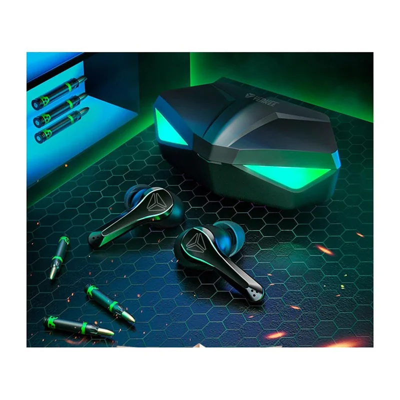 Слушалки Yenkee YHP 03BT TWS, безжични, геймърски, 110 dB, черни