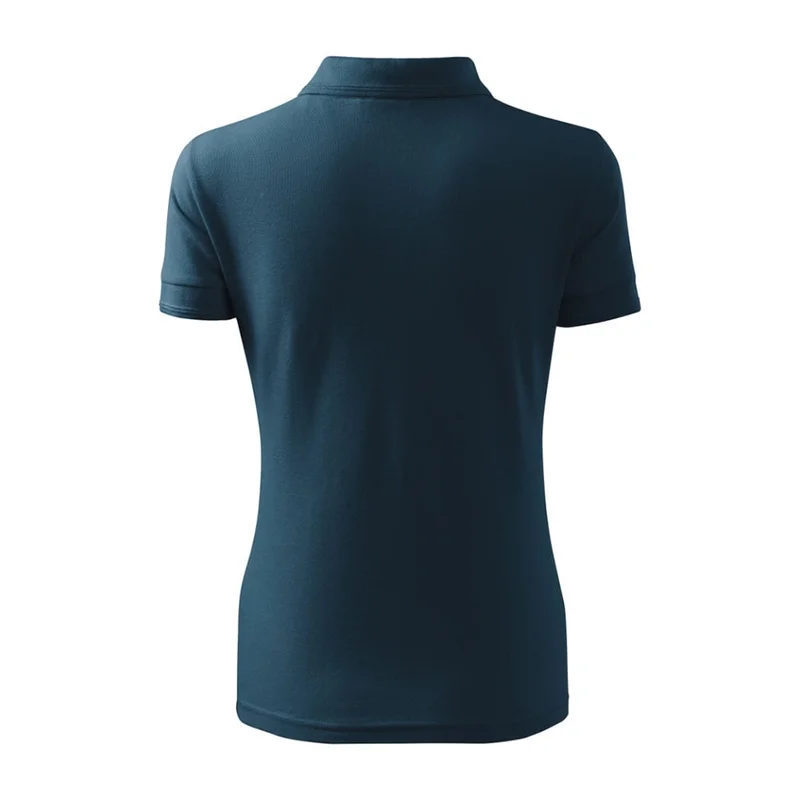 Malfini Дамска тениска Pique Polo 210, размер XL, тъмносиня
