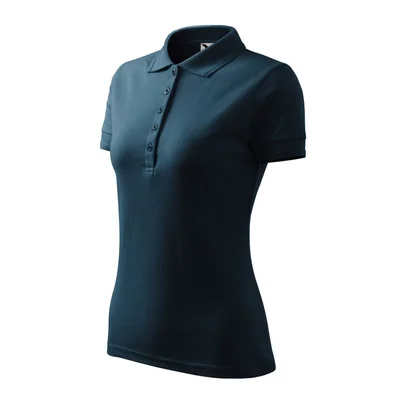 Malfini Дамска тениска Pique Polo 210, размер XL, тъмносиня