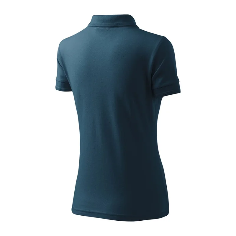 Malfini Дамска тениска Pique Polo 210, размер XL, тъмносиня