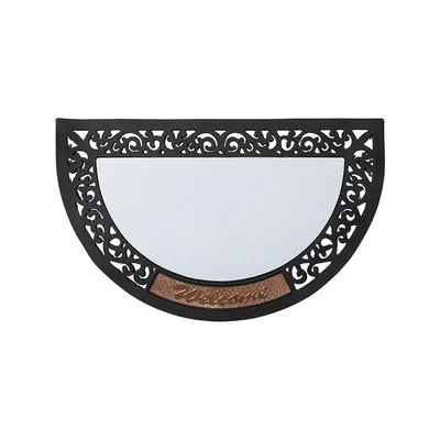 BESTSUB Изтривалка за врата, полукръгла, филцова, 80 х 50 cm