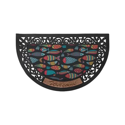 BESTSUB Изтривалка за врата, полукръгла, филцова, 80 х 50 cm