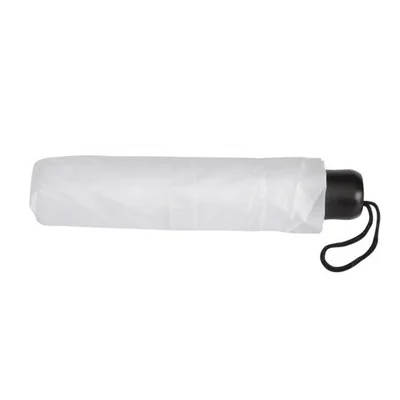 Office 1 Чадър, сгъваем, с пластмасова дръжка, 96 cm, бял