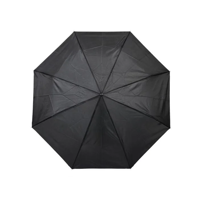 Office 1 Чадър, сгъваем, с пластмасова дръжка, 96 cm, черен