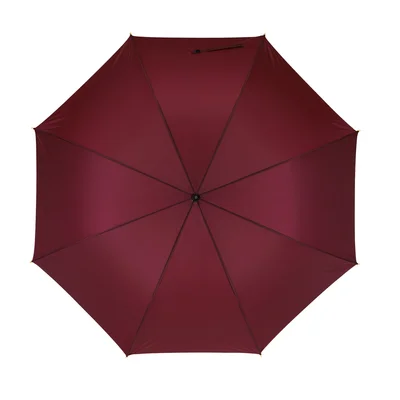 Office 1 Чадър, автоматичен, с извита дървена дръжка, 103 cm, с брандиране, бордо, 50 броя