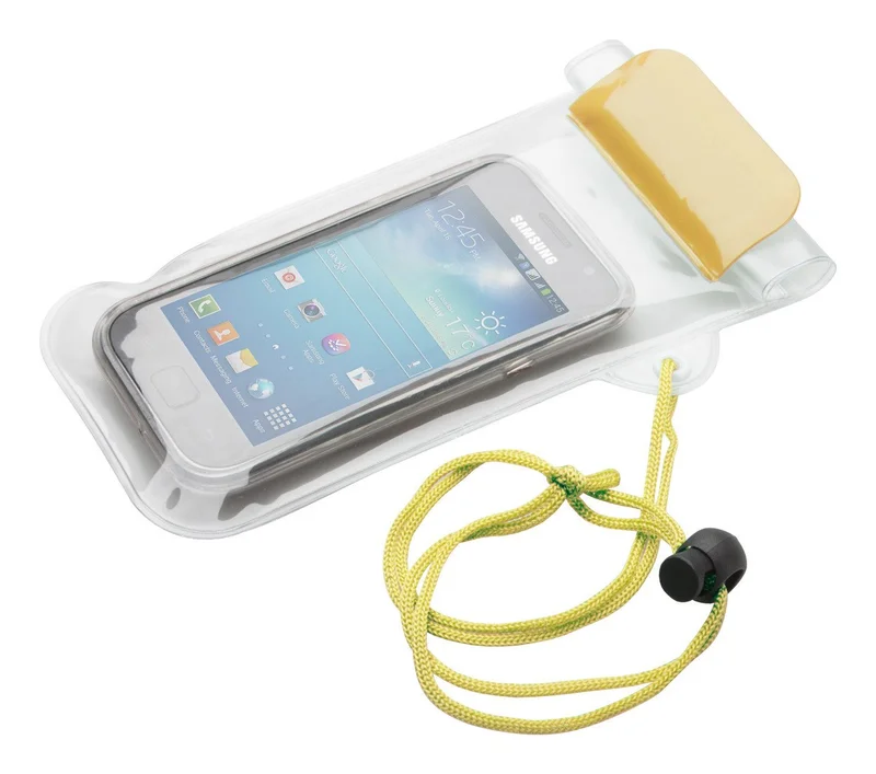 Калъф за телефон Wapro, 95 х 230 mm, прозрачен, жълт