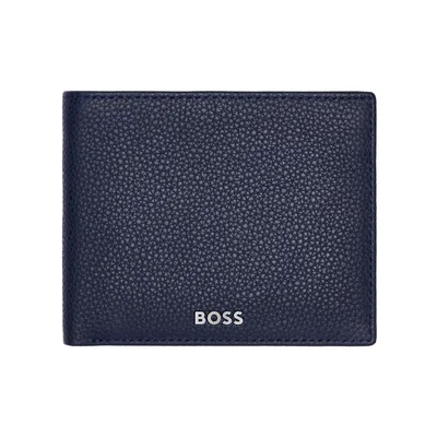 Hugo Boss Портфейл Classic Grained, тъмносин