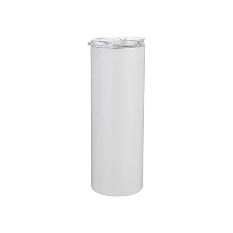 BESTSUB Чаша за път, със сламка, 600 ml, бяла
