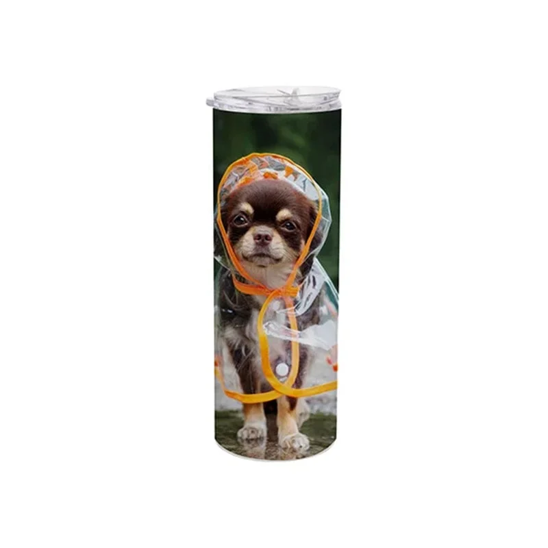 BESTSUB Чаша за път, със сламка, 600 ml, бяла