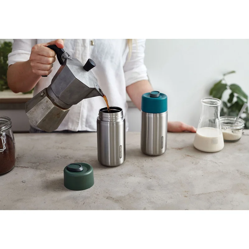 Термочаша Black+Blum, заключваща се, 340 ml, тъмнозелена