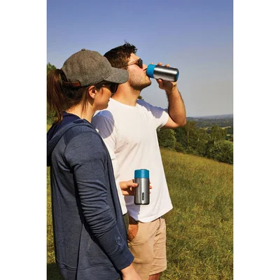 Термочаша Black+Blum, заключваща се, 340 ml, тюркоаз