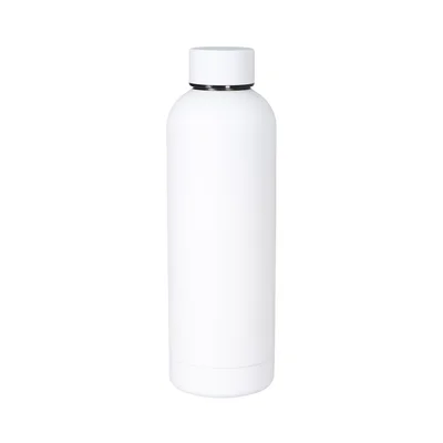 Office 1 Бутилка Top, метална, 6.5 х 24 cm, бяла, 500 ml
