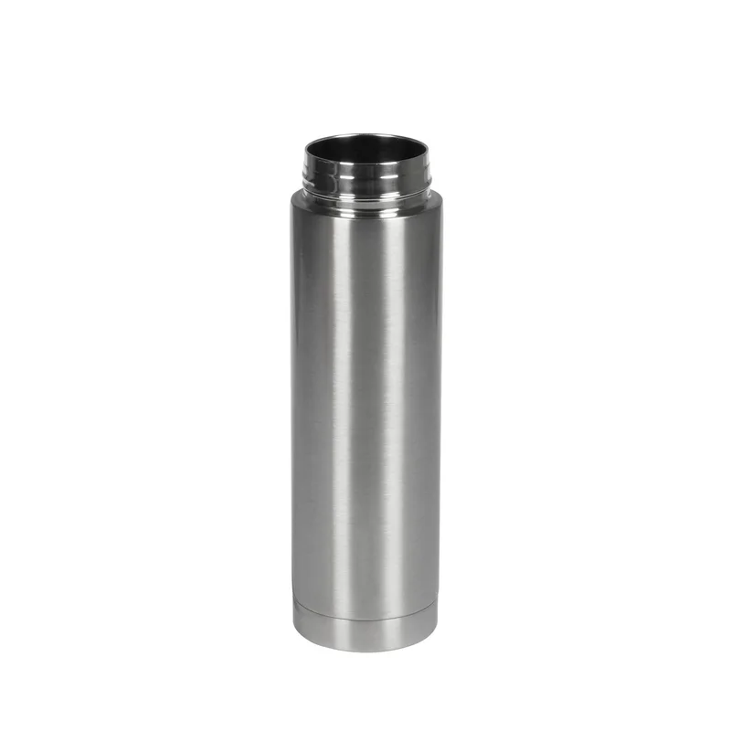 Office 1 Бутилка Metropolis, метална, двустенна, 500 ml, сребриста