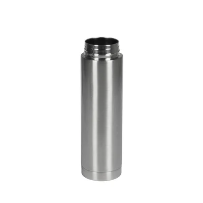 Office 1 Бутилка Metropolis, метална, двустенна, 500 ml, сребриста