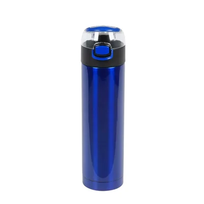 Office 1 Бутилка Metropolis, метална, двустенна, 500 ml, синя