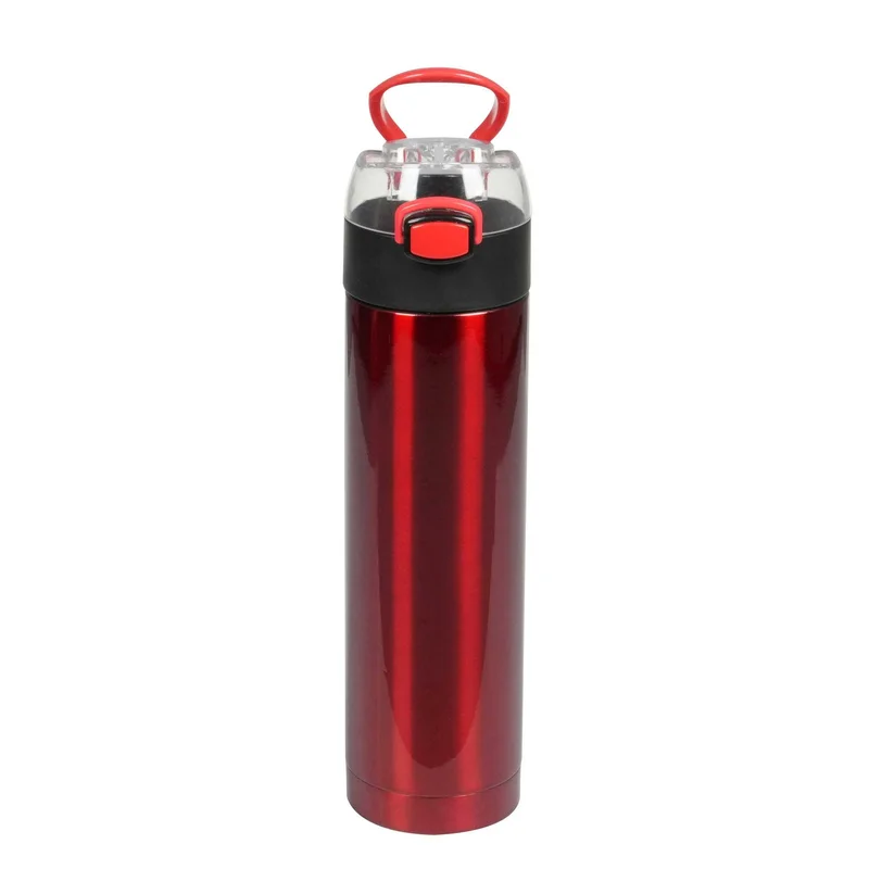 Office 1 Бутилка Metropolis, метална, двустенна, 500 ml, червена