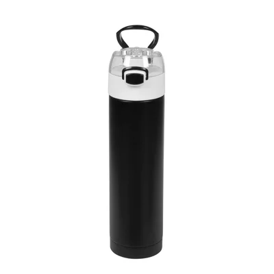 Office 1 Бутилка Metropolis, метална, двустенна, 500 ml, черна